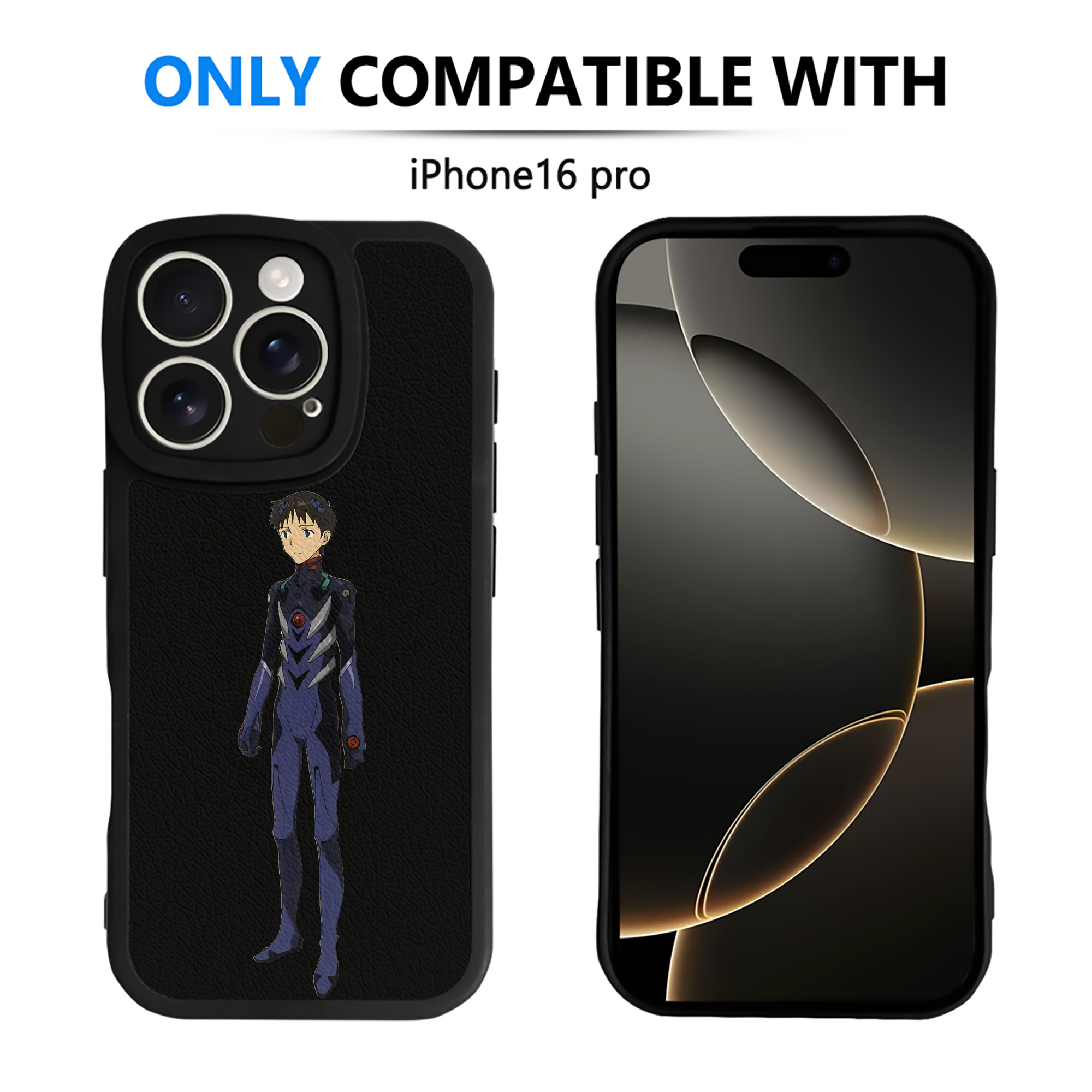 （画像用） EVA 新世紀エヴァンゲリオン 【iPhone 16シリーズ対応】シリコンスマホケース（レザー調） 材質：シリコン